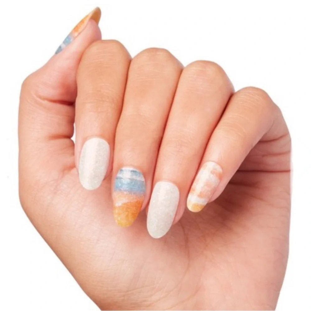 *Retired* Color Street: Canyon Sunset | White Orange Yellow Blue Summer Spring - Picture 8 of 10